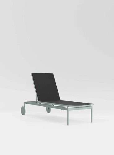 Moderne Liege - SONORA SLING - BROWN JORDAN - Stoff / Metall / für Außenbereich