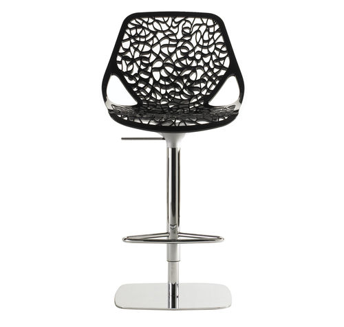 Barstuhl / originelles Design - CAPRICE - LOEWENSTEIN - Metall / mit Mittelfuß / für Gewerbegebrauch