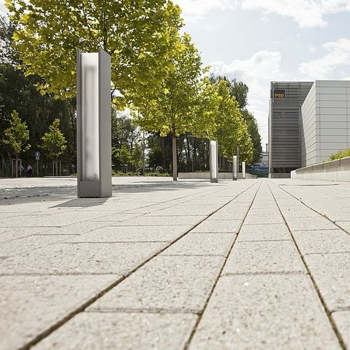Leuchtpoller für Garten - FERRARA - Hess GmbH Licht + Form - für öffentliche Bereiche / modern / Glas
