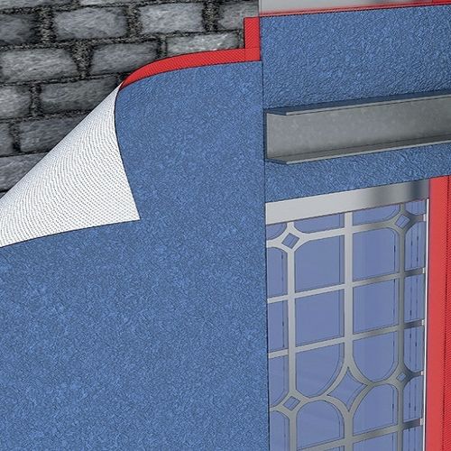 Abdichtungsbahn für Wärmedämmverbundsysteme WDVS - WRAPTHERM - A. PROCTOR GROUP - mit Luftdichtung / für Wand / für Fassaden