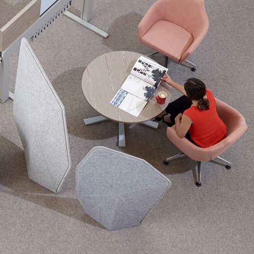 Selbsttragende Akustikplatte - Soft Boundary - schiavello - Filz / geometrisch / beige