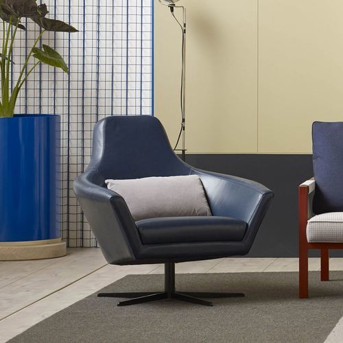 Moderner Sessel - Paloma  - schiavello - Stoff / Leder / mit abnehmbarem Kissen