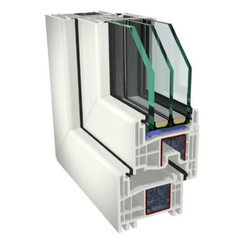 PVC-Fenster - GEALAN S8000   - ARUTECH PARIMAD AKNAD OÜ - Flügel / mit Doppelverglasung / mit Dreifachverglasung