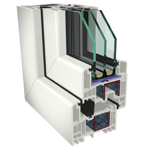 PVC-Fenster - GEALAN S9000  - ARUTECH PARIMAD AKNAD OÜ - Fall / mit Dreifachverglasung / weiß