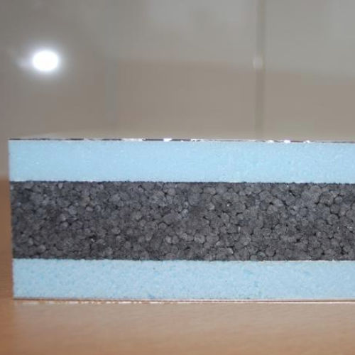 Sandwich-Dämmplatte für Dach - NOVATOIT® : PHONIC THREE-LAYER - AV Composites - 2 Aluminium-Deckschichten / extrudierter Polystyrolkern / hochbeständig