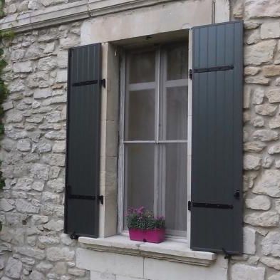 Einflügeliger Fensterladen - NOVAFERMT® : PET  - AV Composites - Aluminium / isolierend