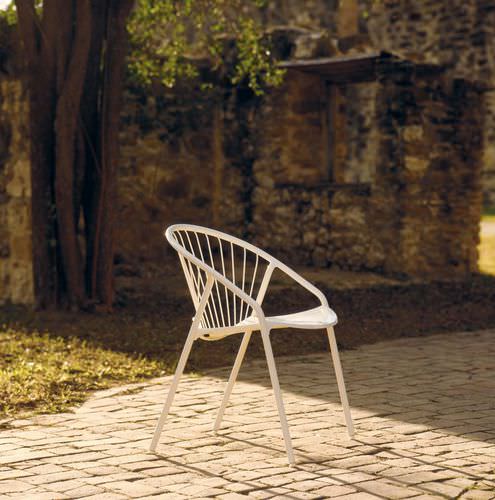 Moderner Stuhl - CATENA - landscapeforms - Aluminium / Edelstahl / stapelbar