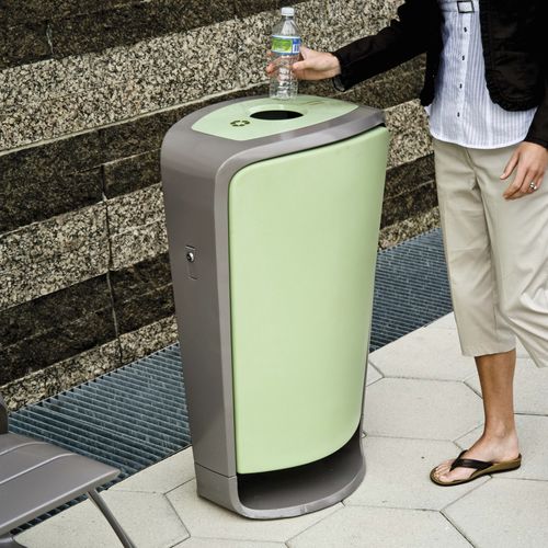 Park-Abfallbehälter - COLLECT - landscapeforms - System / Metall / Polyethylen