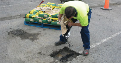 Asphalt-Bodenbelag - BITUPACK - Cultured Stone Products - Verkehr / texturiert / Betonoptik