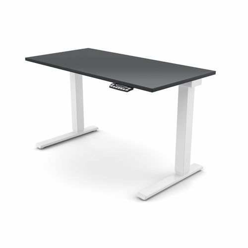 Moderner Schreibtisch - EFLOAT - Humanscale - Metall / höhenverstellbar / Multimedia