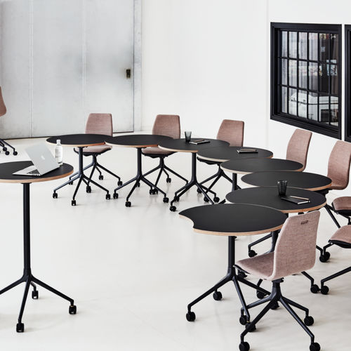 Moderner Besprechungstisch - AS500 - HOWE - Laminat / Linoleum / Gestell aus Aluminium