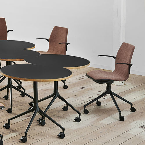 Moderner Bürostuhl - CCABDBDFAK01U - HOWE - für den Innenraum / Stoff / Leder