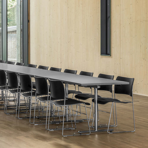 Moderner Besprechungstisch - FLIP-TOP - HOWE - Laminat / melaminbeschichtet / Linoleum