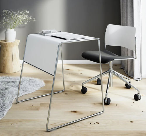 Moderner Unterrichtstisch - DOUBLE - HOWE - Laminat / Gestell aus Stahl / rechteckig