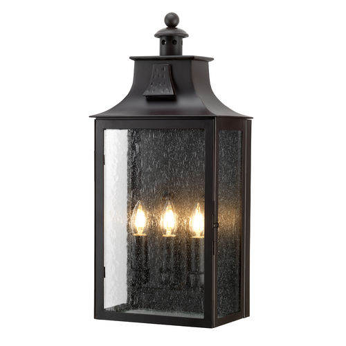 Klassische Wandleuchte - BALMORAL - Elstead Lighting Ltd - für Außenbereich / Bronze / Glas
