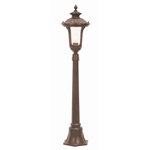 Klassischer Leuchtpoller - CHICAGO - Elstead Lighting Ltd - Stahl / geblasenes Glas / mit Glühlampe