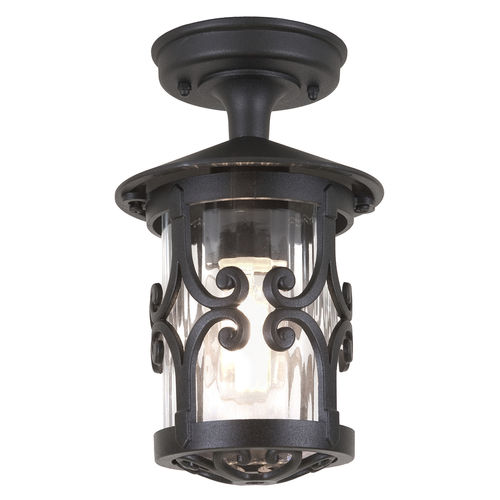 Klassische Deckenleuchte - HEREFORD - Elstead Lighting Ltd - rund / Glas / Aluminiumguss