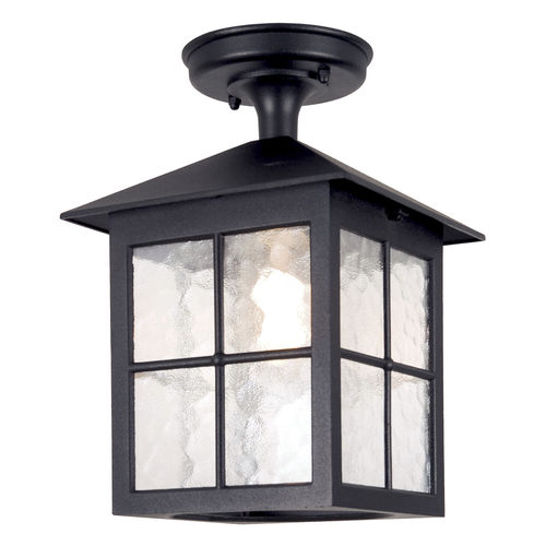 Klassische Deckenleuchte - WINCHESTER - Elstead Lighting Ltd - quadratisch / Glas / Aluminiumguss