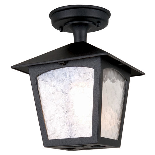 Klassische Deckenleuchte - YORK - Elstead Lighting Ltd - quadratisch / Glas / Aluminiumguss