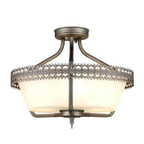 Klassische Deckenleuchte - CROWN  - Elstead Lighting Ltd - rund / Stahl / Halogen