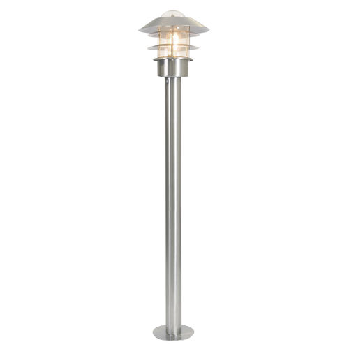 Leuchtpoller für Privatgebrauch - HELSINKI - Elstead Lighting Ltd - klassisch / Edelstahl / fluoreszierend