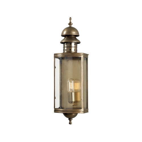 Klassische Wandleuchte - DOWNING STREET WALL  - Elstead Lighting Ltd - für Außenbereich / Messing / Glas