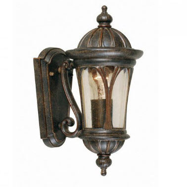 Klassische Wandleuchte - NEW ENGLAND - Elstead Lighting Ltd - für den Innenraum / Schmiedeeisen / Glas