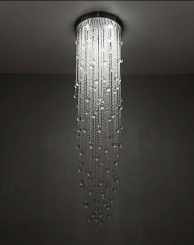 Moderne Deckenleuchte - CASCADE - BOYD - Kristall / Metall / Halogen