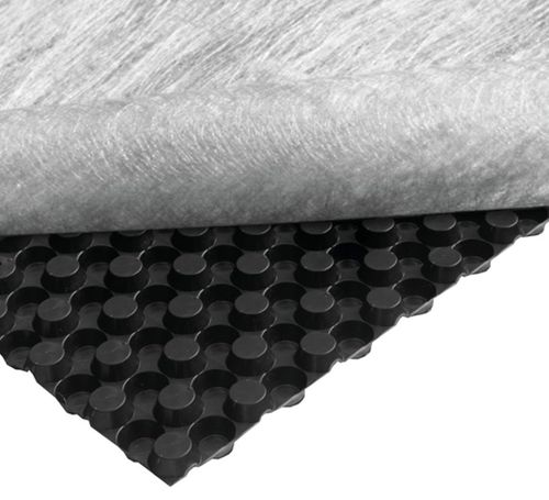 Bossenwerk-Drainagefolie - NewSeal 408 DeckDrain - Newton Waterproofing Systems - Polypropylen / Polyethylen HDPE / für horizontale Drainage