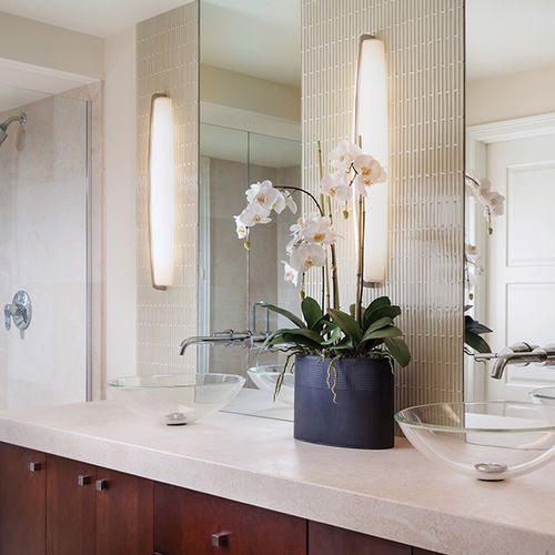 Moderne Wandleuchte - CORVA BATH - TECH LIGHTING - Metall / gebogen / für Bad
