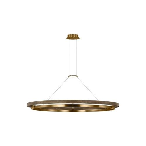 Moderner Kronleuchter - GRACE  - TECH LIGHTING - Messing / Eiche / für Gewerbegebrauch