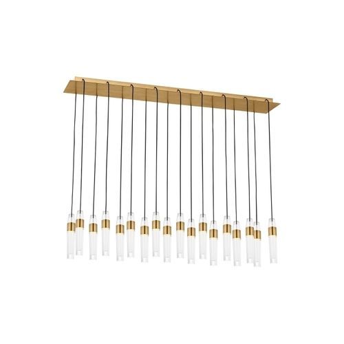 Kronleuchter / originelles Design - LASSELL  - TECH LIGHTING - Kristall / geblasenes Glas / Messing