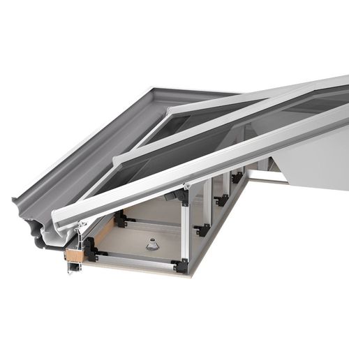 Holz-Dachsystem - CELSIUS SOLID : VARIABLE PELMET - Aperture Trading Ltd. - Aluminium / Polyurethan / Modul