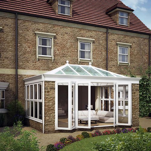 Glasveranda - ORANGERY : VENETIAN - Aperture Trading Ltd. - Aluminium / gemauerte