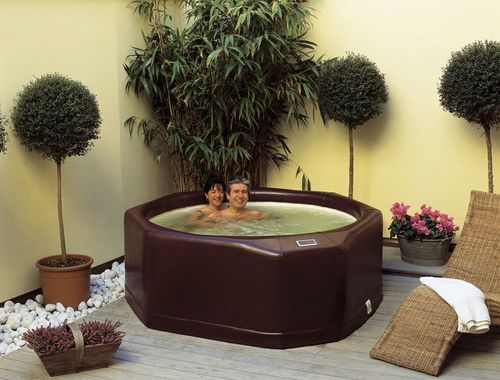 Whirlpool zum Aufstellen - IDROMAS - LAGHETTO - rund / Viersitzer / für Privatgebrauch