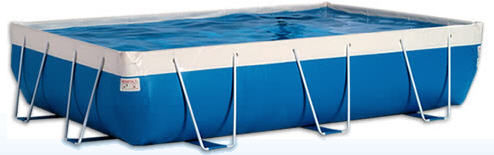 Rohrförmiges Schwimmbecken - BABY - LAGHETTO - für Außenbereich / zum Aufstellen / Polyester