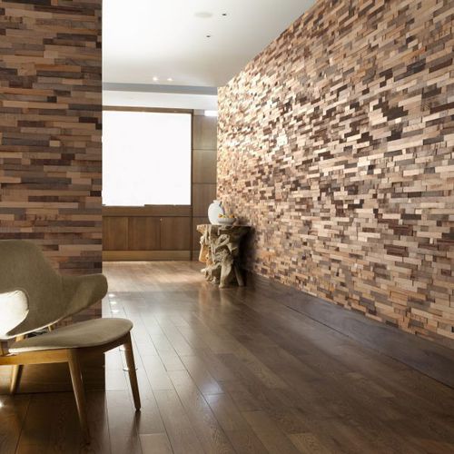 Holz-Verblendplatte - PL20  - V4 Woodflooring - Innenbereich / sandgestrahlt / rustikal