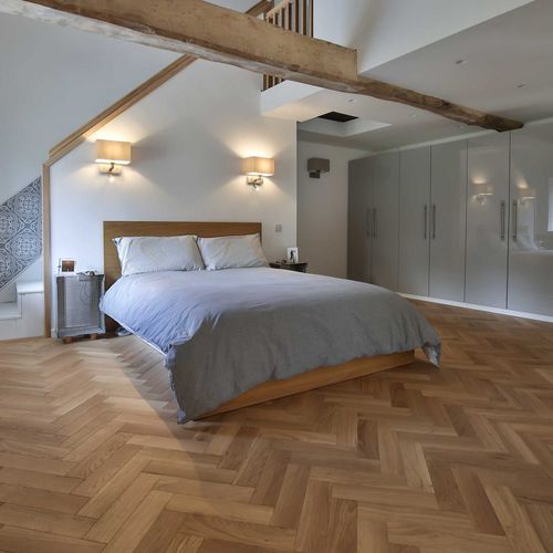Mehrschichtparkett - ZB108  - V4 Woodflooring - Natureiche / Fischgrät / geölt