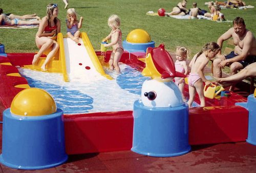 Schwimmbecken für Außenbereich - CHOW 2003 : C9933 - AQUA DROLICS - erdverlegt / Polyester / für Kinder