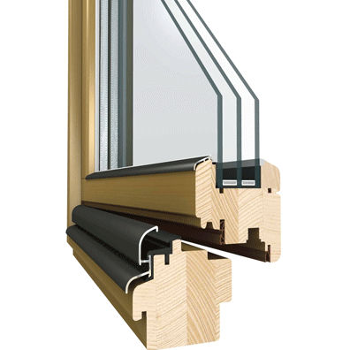 Holzfenster - INWARD  - WWL Houses - Dreh-Kipp / mit Dreifachverglasung / mit Wärmedämmung