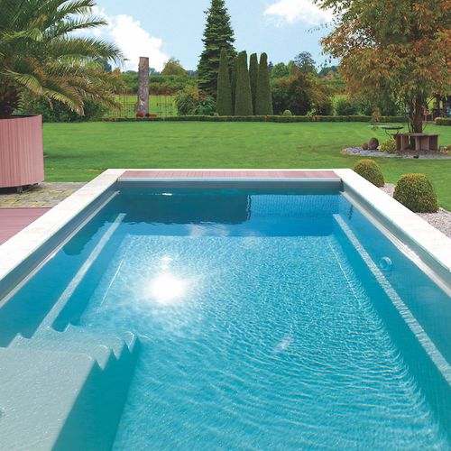 Einteiliges Schwimmbecken - AQUA - COMPASS Pools - für Außenbereich / erdverlegt / Keramik