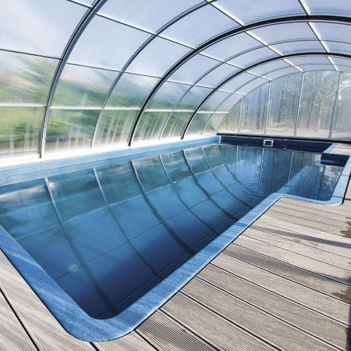 Einteiliges Schwimmbecken - VOGUE SERIES - COMPASS Pools - für Außenbereich / erdverlegt / Keramik