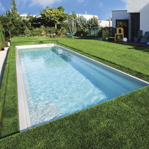 Einteiliges Schwimmbecken - FAST LANE - COMPASS Pools - für Außenbereich / erdverlegt / Keramik