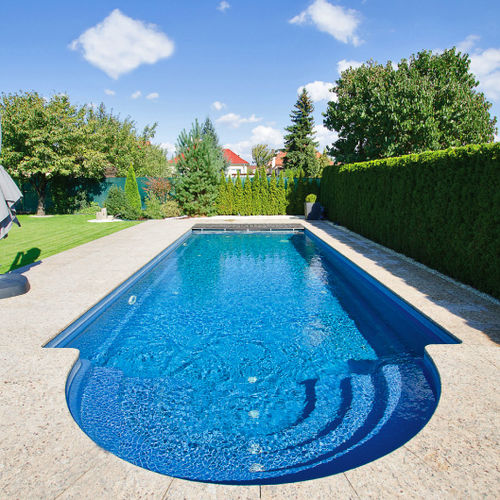 Einteiliges Schwimmbecken - JAVA SERIES - COMPASS Pools - für Außenbereich / erdverlegt / Keramik