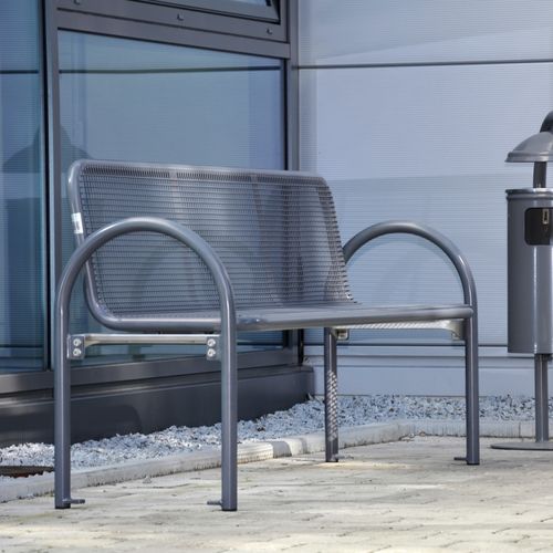 Industriedesign-Bank - Siesta Harmony - ERLAU - Stahl / pulverbeschichteter Stahl / galvanisiertem Stahl