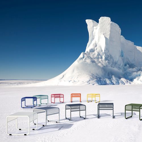 Industriedesign-Hocker - Harmony - ERLAU - Stahl / galvanisiertem Stahl / pulverbeschichteter Stahl