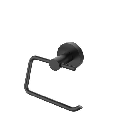 Wandmontierter WC-Rollenhalter - 5486436 - ERLAU - Edelstahl / schwarz / für Gewerbegebrauch