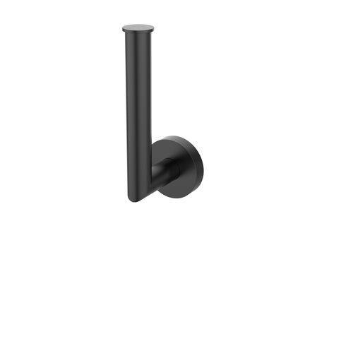 Wandmontierter WC-Rollenhalter - 5486536 - ERLAU - Edelstahl / schwarz / für Gewerbegebrauch