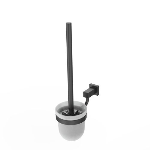 Edelstahl-Toilettenbürste - 5488036 - ERLAU - Glas / wandmontiert / schwarz