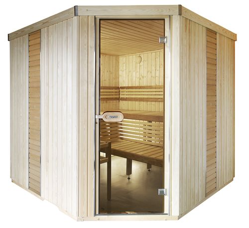 Finnische Sauna - VARIANT  - HARVIA - für Privatgebrauch / Kiefer / Erlenholz
